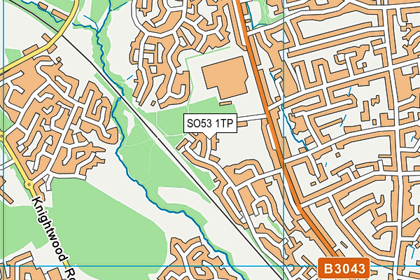 SO53 1TP map - OS VectorMap District (Ordnance Survey)