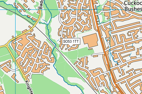 SO53 1TT map - OS VectorMap District (Ordnance Survey)