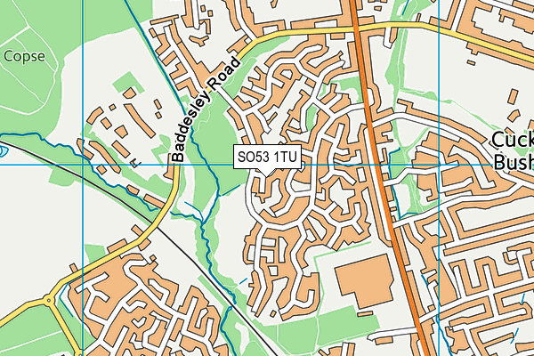 SO53 1TU map - OS VectorMap District (Ordnance Survey)