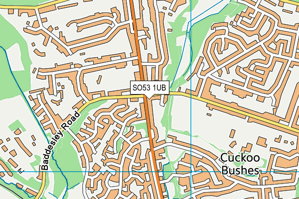 SO53 1UB map - OS VectorMap District (Ordnance Survey)