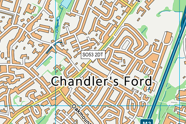 SO53 2DT map - OS VectorMap District (Ordnance Survey)