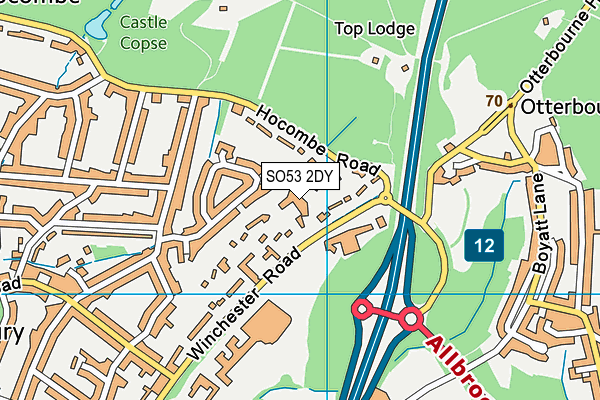 SO53 2DY map - OS VectorMap District (Ordnance Survey)