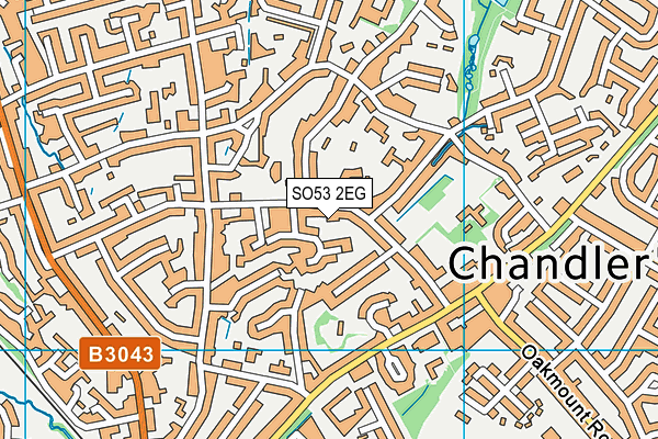 SO53 2EG map - OS VectorMap District (Ordnance Survey)