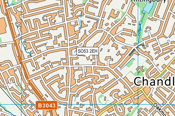 SO53 2EH map - OS VectorMap District (Ordnance Survey)