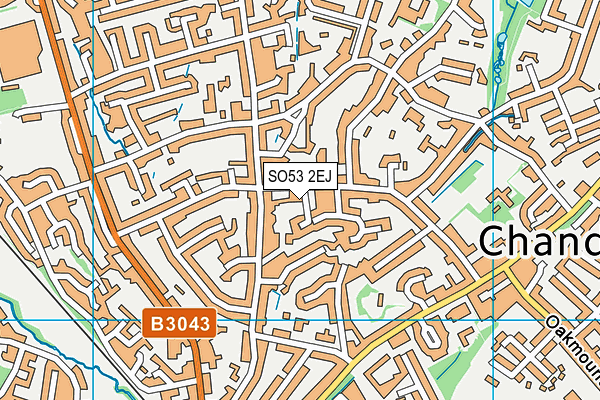 SO53 2EJ map - OS VectorMap District (Ordnance Survey)