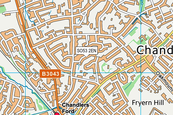 SO53 2EN map - OS VectorMap District (Ordnance Survey)