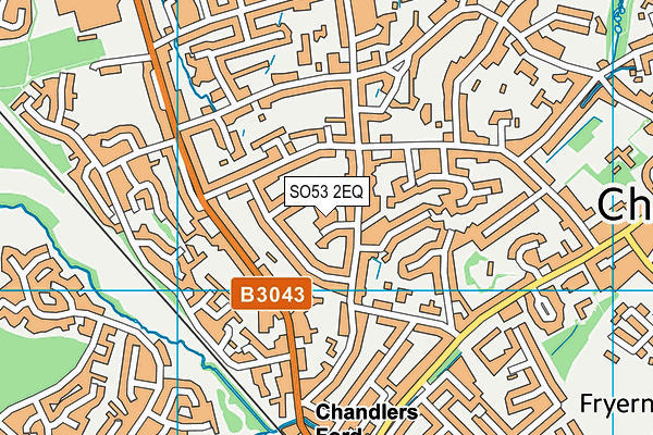 SO53 2EQ map - OS VectorMap District (Ordnance Survey)