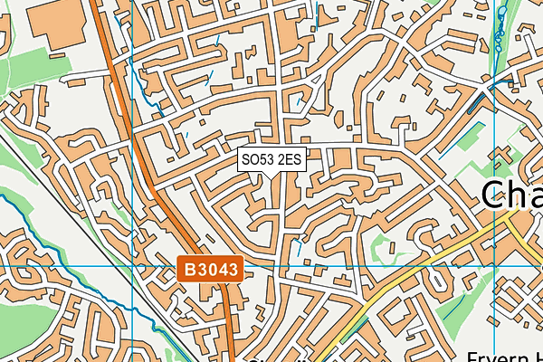 SO53 2ES map - OS VectorMap District (Ordnance Survey)