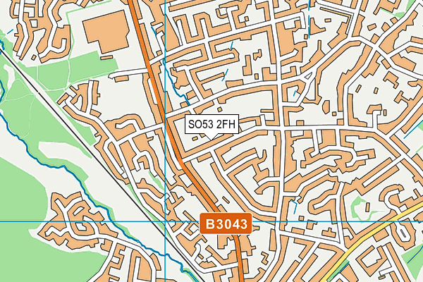 SO53 2FH map - OS VectorMap District (Ordnance Survey)