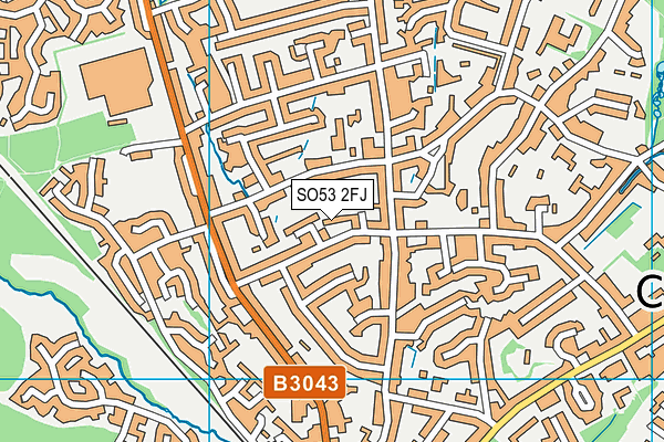 SO53 2FJ map - OS VectorMap District (Ordnance Survey)