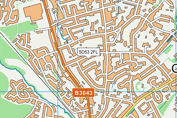 SO53 2FL map - OS VectorMap District (Ordnance Survey)