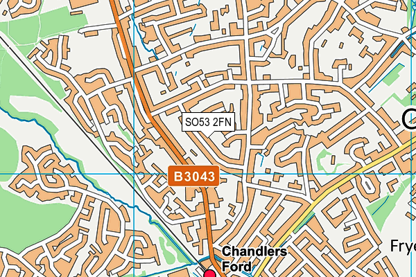 SO53 2FN map - OS VectorMap District (Ordnance Survey)