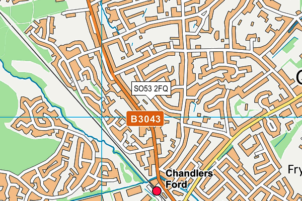 SO53 2FQ map - OS VectorMap District (Ordnance Survey)