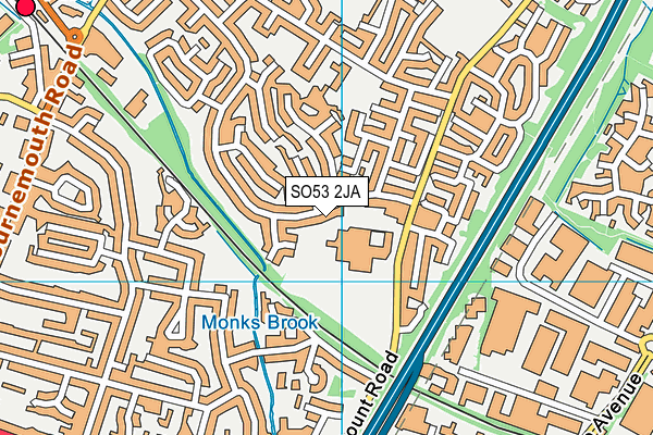 SO53 2JA map - OS VectorMap District (Ordnance Survey)