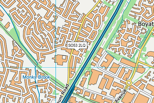 SO53 2LQ map - OS VectorMap District (Ordnance Survey)