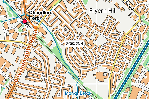 SO53 2NN map - OS VectorMap District (Ordnance Survey)