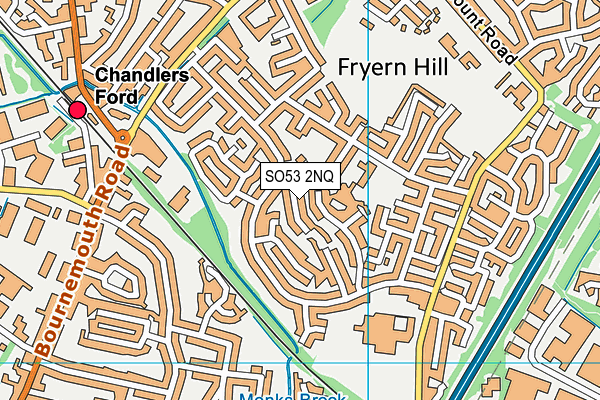 SO53 2NQ map - OS VectorMap District (Ordnance Survey)