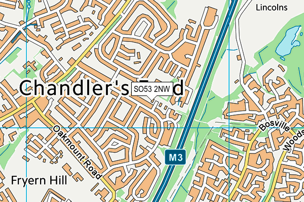 SO53 2NW map - OS VectorMap District (Ordnance Survey)