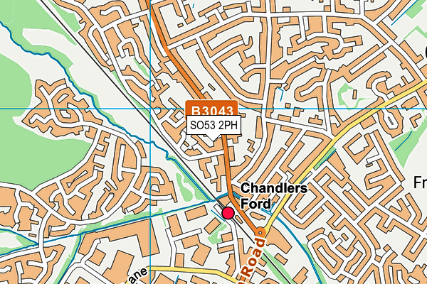 SO53 2PH map - OS VectorMap District (Ordnance Survey)