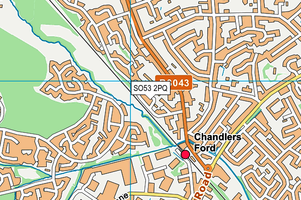 SO53 2PQ map - OS VectorMap District (Ordnance Survey)