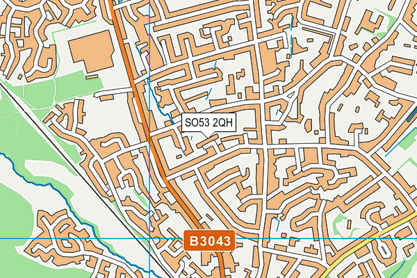SO53 2QH map - OS VectorMap District (Ordnance Survey)