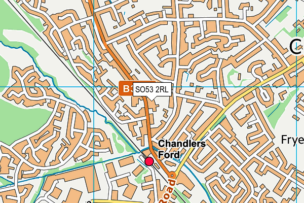 SO53 2RL map - OS VectorMap District (Ordnance Survey)