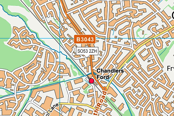 SO53 2ZH map - OS VectorMap District (Ordnance Survey)