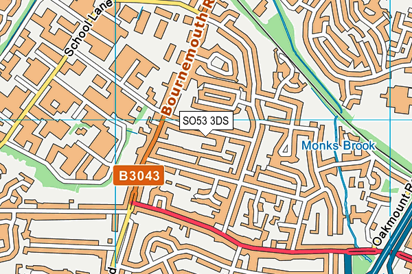 SO53 3DS map - OS VectorMap District (Ordnance Survey)