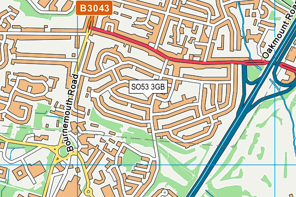 SO53 3GB map - OS VectorMap District (Ordnance Survey)