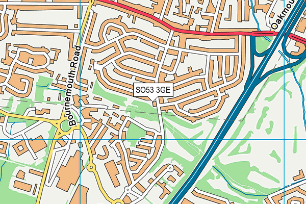 SO53 3GE map - OS VectorMap District (Ordnance Survey)