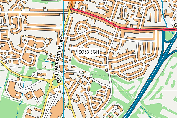 SO53 3GH map - OS VectorMap District (Ordnance Survey)
