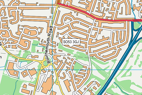 SO53 3GJ map - OS VectorMap District (Ordnance Survey)