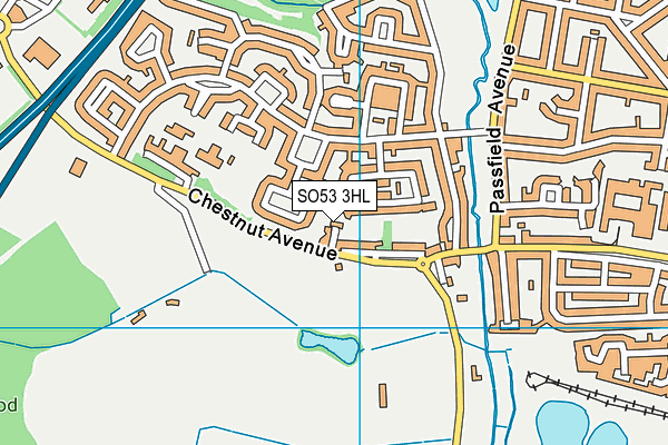 SO53 3HL map - OS VectorMap District (Ordnance Survey)