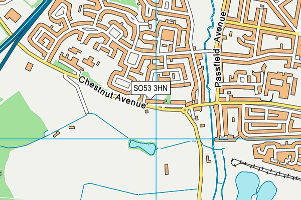 SO53 3HN map - OS VectorMap District (Ordnance Survey)