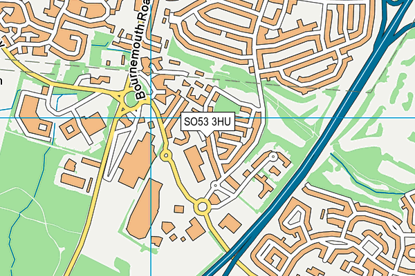 SO53 3HU map - OS VectorMap District (Ordnance Survey)