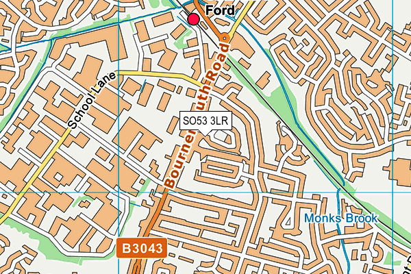 SO53 3LR map - OS VectorMap District (Ordnance Survey)