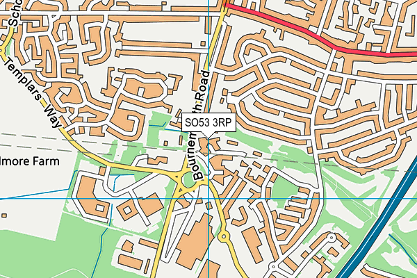 SO53 3RP map - OS VectorMap District (Ordnance Survey)