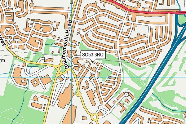 SO53 3RQ map - OS VectorMap District (Ordnance Survey)