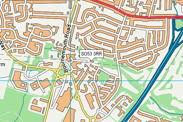SO53 3RR map - OS VectorMap District (Ordnance Survey)