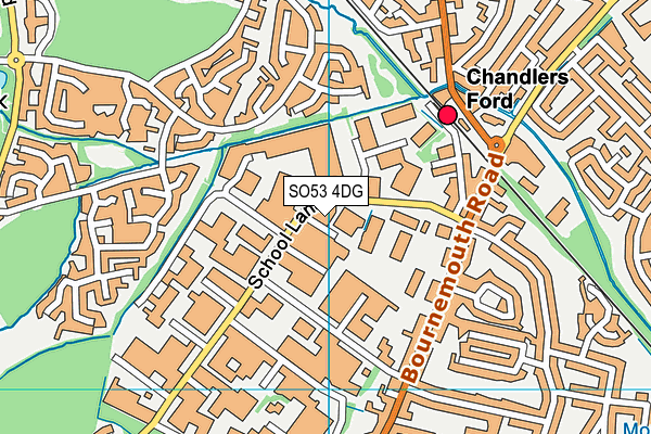 SO53 4DG map - OS VectorMap District (Ordnance Survey)