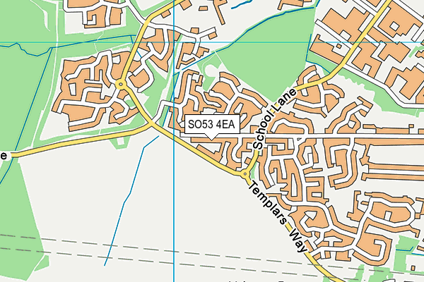 SO53 4EA map - OS VectorMap District (Ordnance Survey)