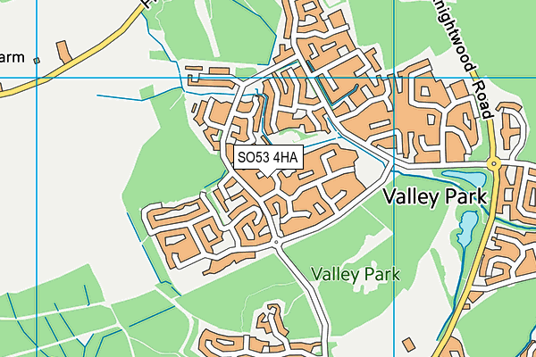 SO53 4HA map - OS VectorMap District (Ordnance Survey)