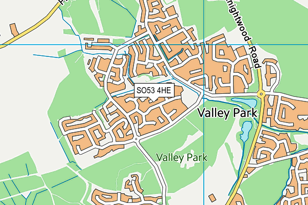 SO53 4HE map - OS VectorMap District (Ordnance Survey)