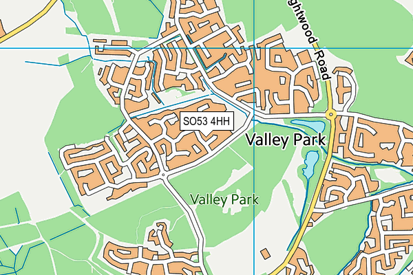 SO53 4HH map - OS VectorMap District (Ordnance Survey)