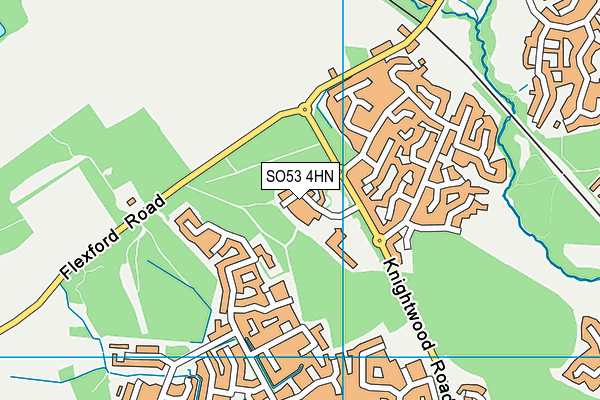 SO53 4HN map - OS VectorMap District (Ordnance Survey)