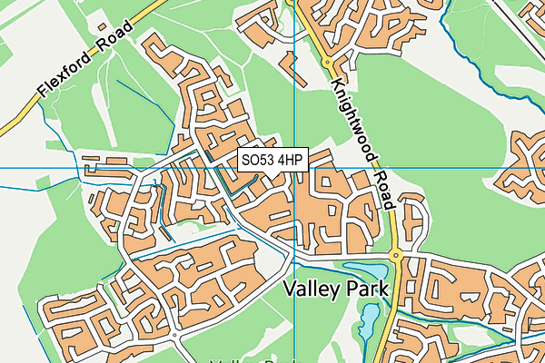 SO53 4HP map - OS VectorMap District (Ordnance Survey)