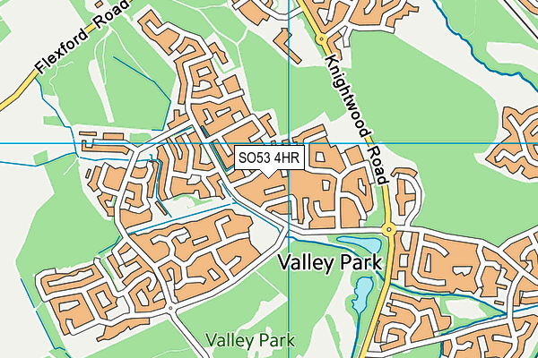 SO53 4HR map - OS VectorMap District (Ordnance Survey)