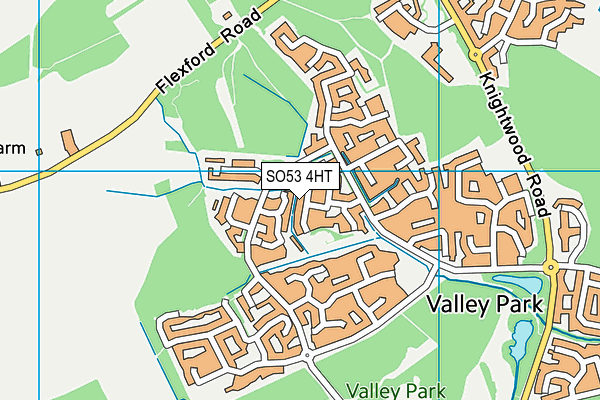 SO53 4HT map - OS VectorMap District (Ordnance Survey)
