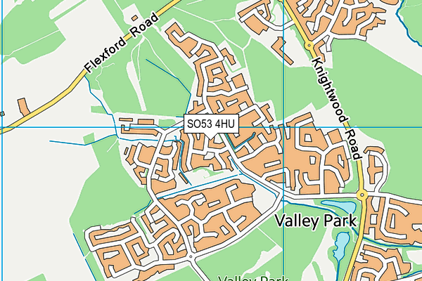 SO53 4HU map - OS VectorMap District (Ordnance Survey)