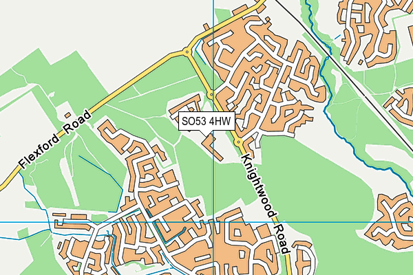 SO53 4HW map - OS VectorMap District (Ordnance Survey)